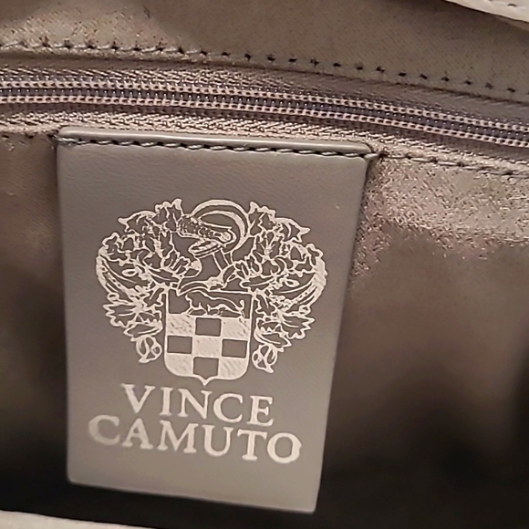 Vince Camuto "Lenka" Colorblock Leather Crossbody Bag, color White Swan, NWT - Picture 4 of 6